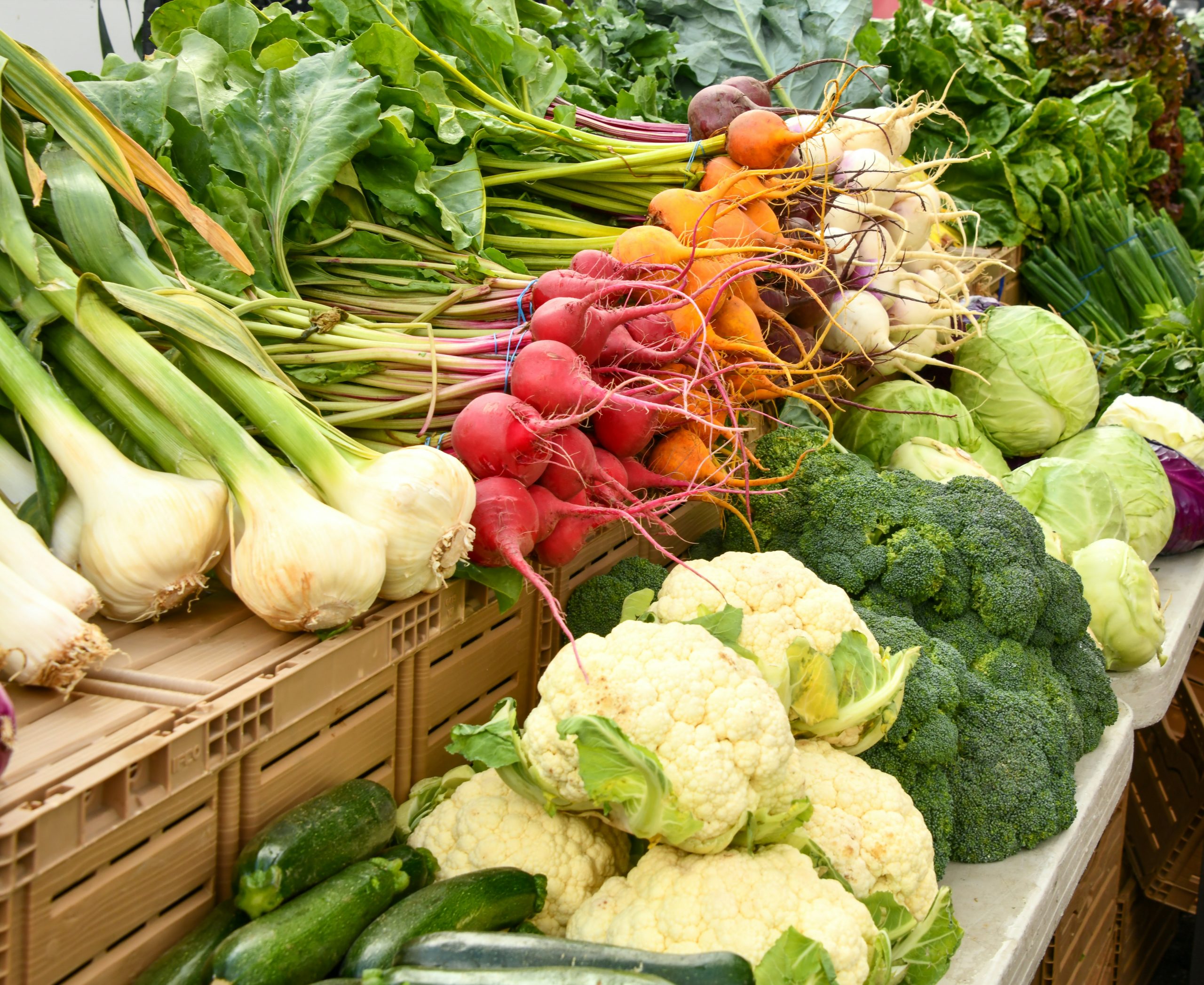 Shelley Paul's photo of vegetables on wooden boxes